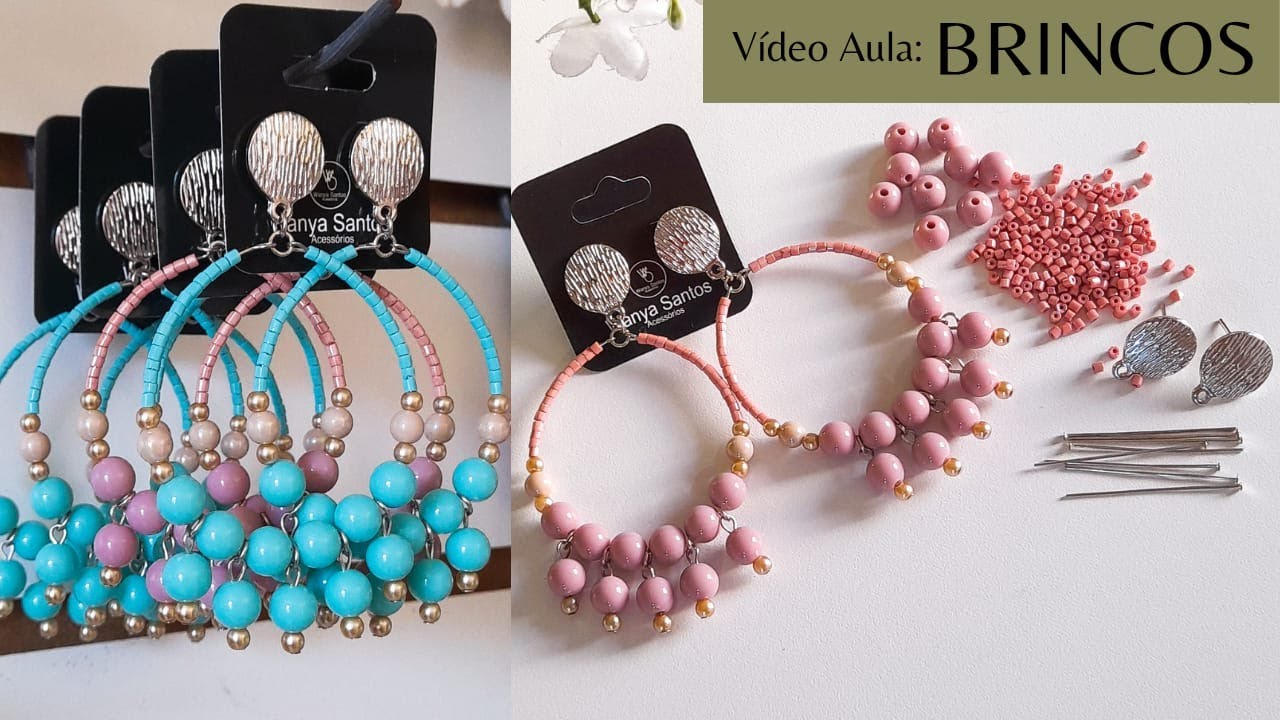 BRINCOS GRANDES E LEVINHOS-Como Fazer Brincos Para Vender-RENDA EXTRA COM BIJUTERIAS #bijuterias