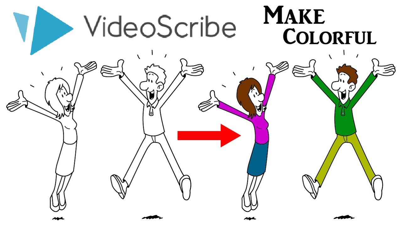Convert black doodle prop into colorful | VideoScribe SVG file creation | Season 1