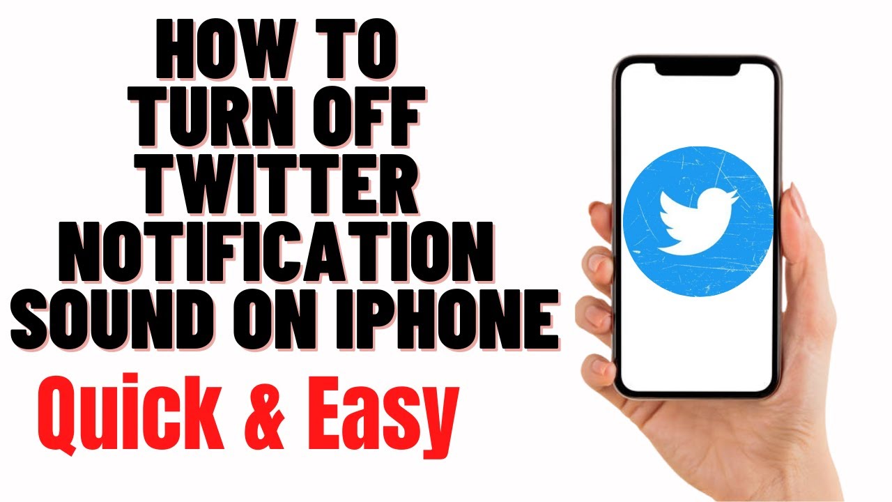 how to turn off twitter notification sound on iphone
