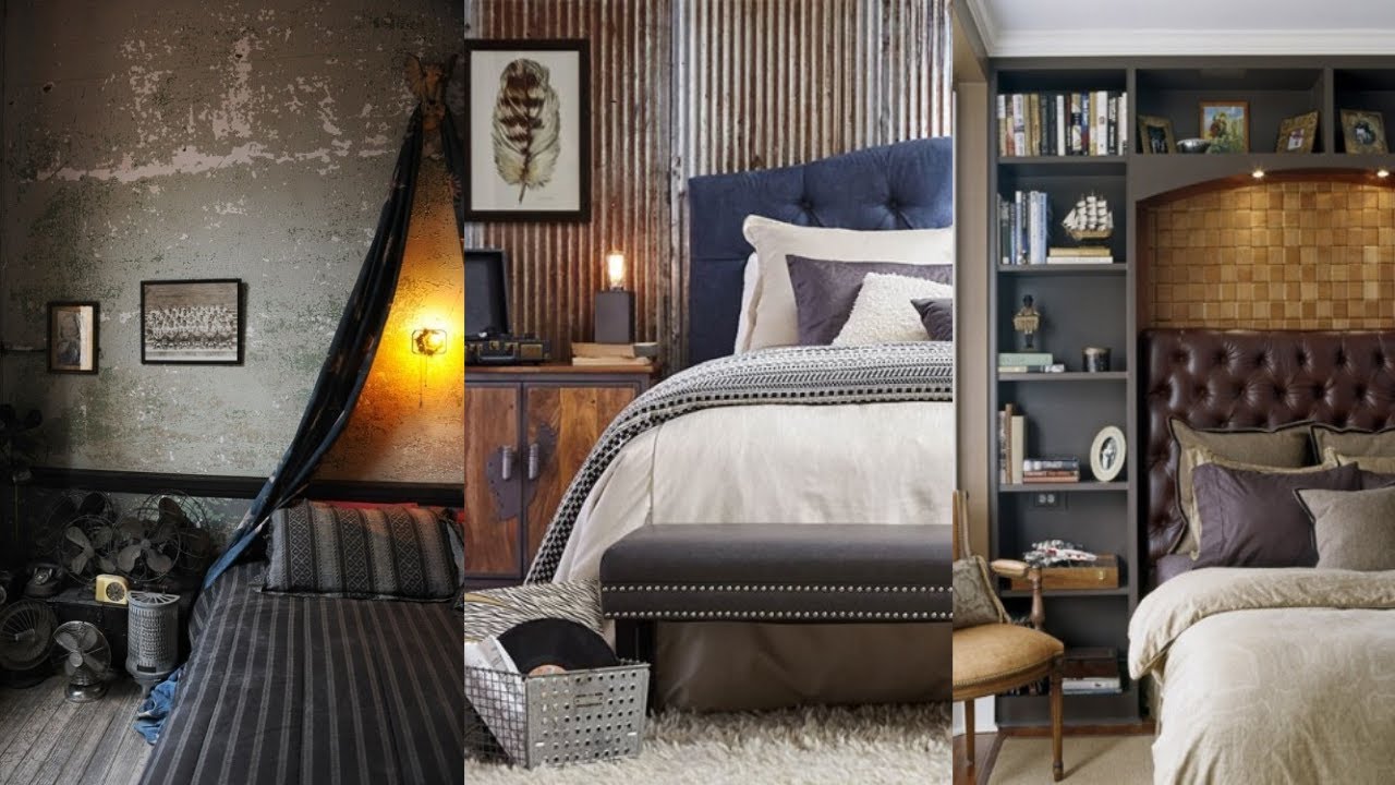 Stylish Masculine Bedroom Ideas. Men's Bedroom Design and Inspo.