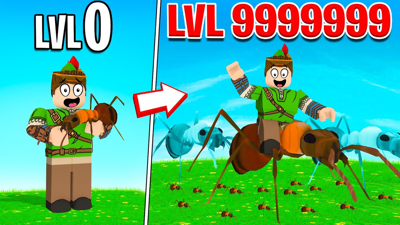 CONSEGUI A FORMIGA MAIS FORTE E CRIEI UM EXÉRCITO NO ROBLOX!! (The Ants)