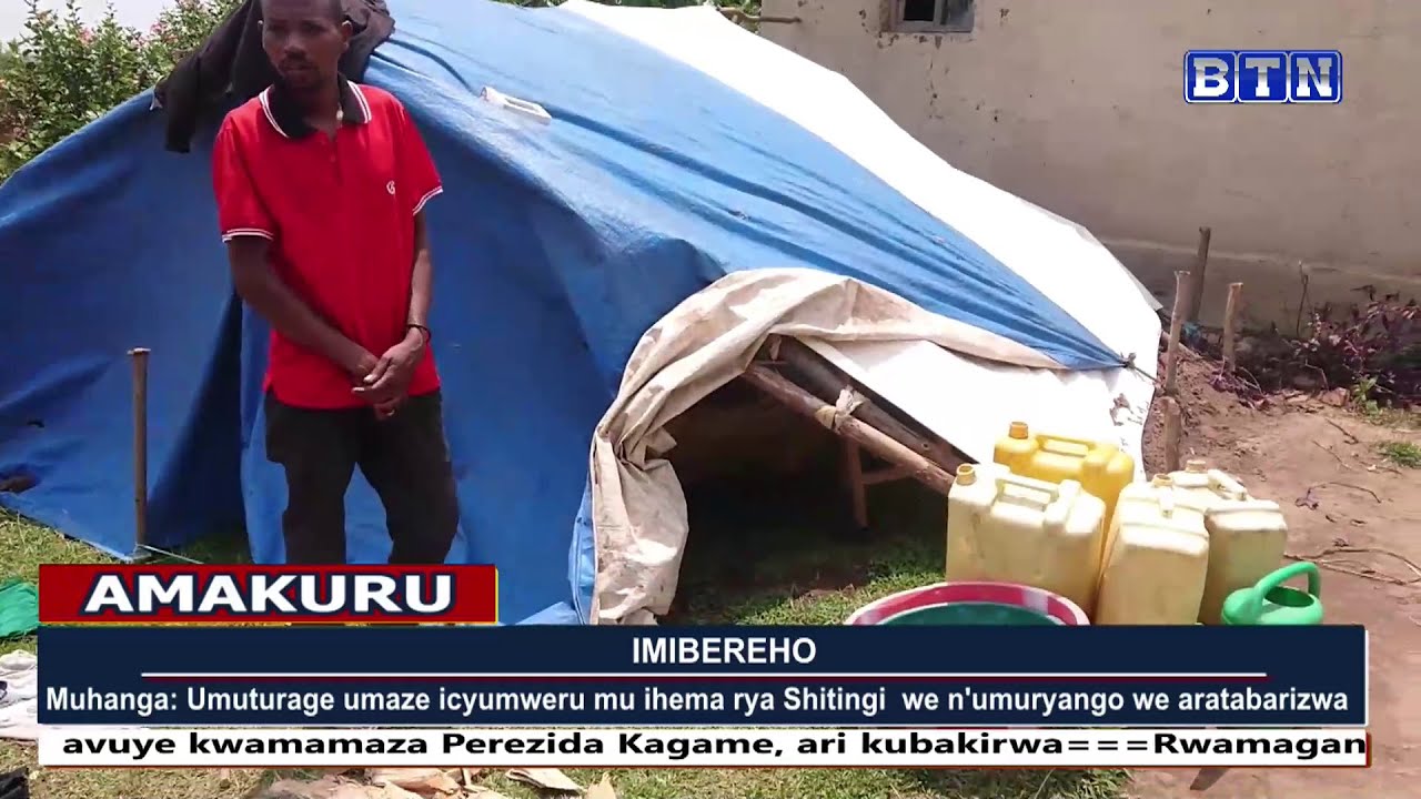 Muhanga: Umuturage umaze icyumweru mu ihema rya Shitingi  we n'umuryango we aratabarizwa