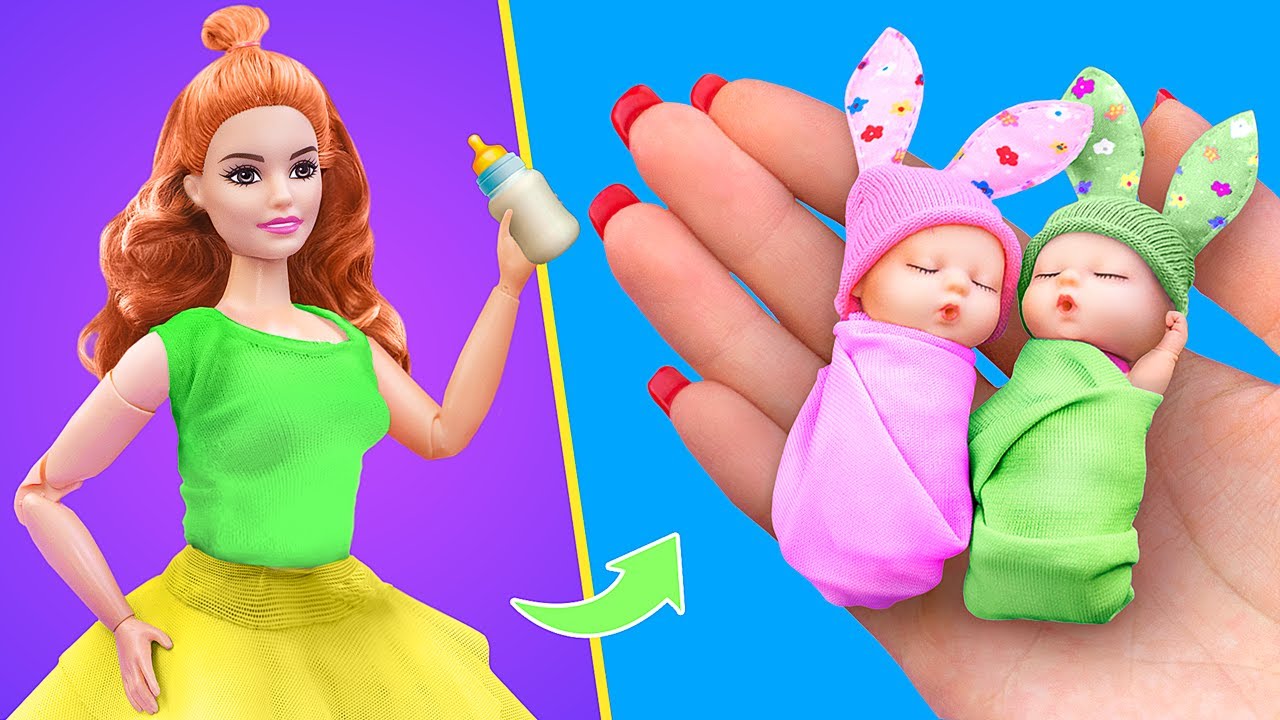 12 Pomysł&oacute;w DIY dla Lalek Niemowlak&oacute;w/ Mini Laleczki, Zasypka, Pieluchy i Wiele Więcej!