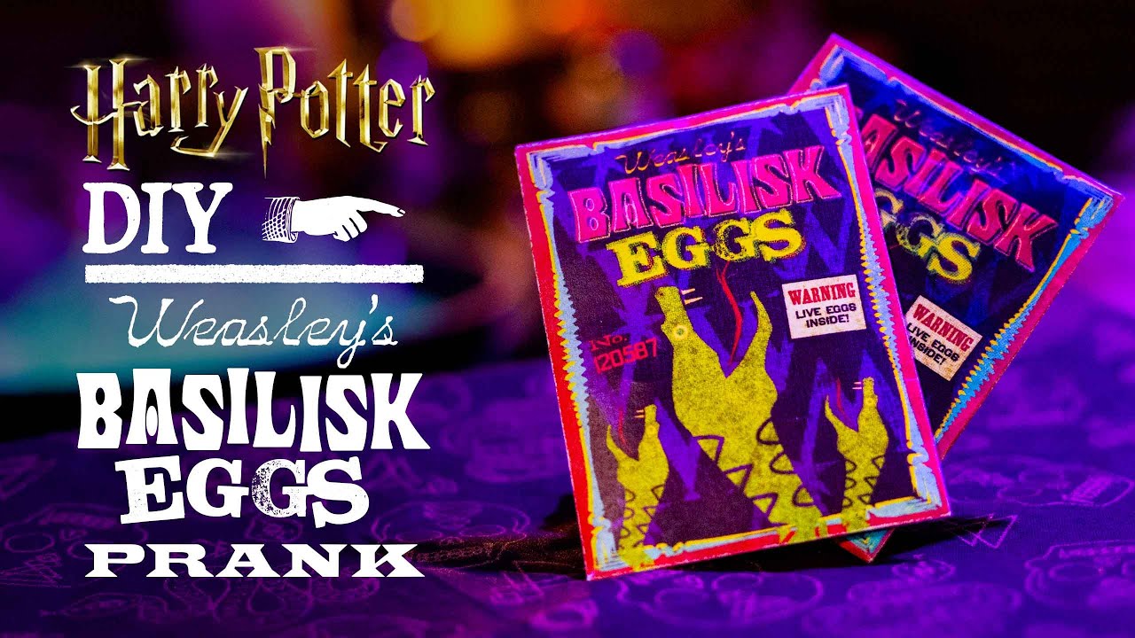 Розыгрыш с яйцами василиска от Уизли 🐍 Гарри Поттер своими руками ✨