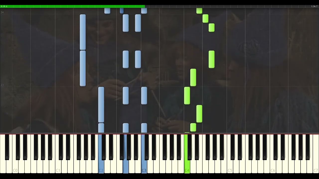 Jul i Blåfjell - Strømpestrikkestrofe (piano/synthesia)
