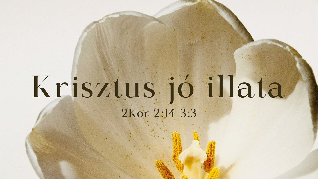 2026. 01. 18. (du.) | Krisztus jó illata - 2Kor 2:14-3:3