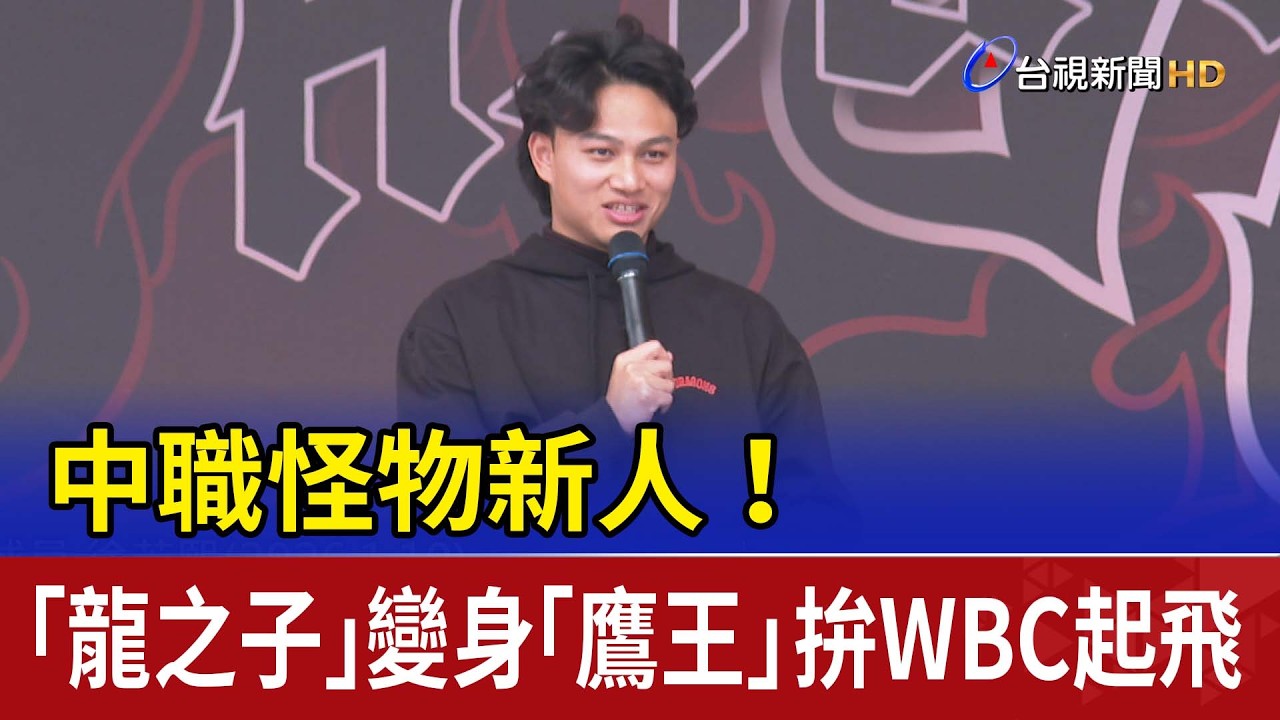 中職怪物新人！「龍之子」變身「鷹王」 拚WBC起飛