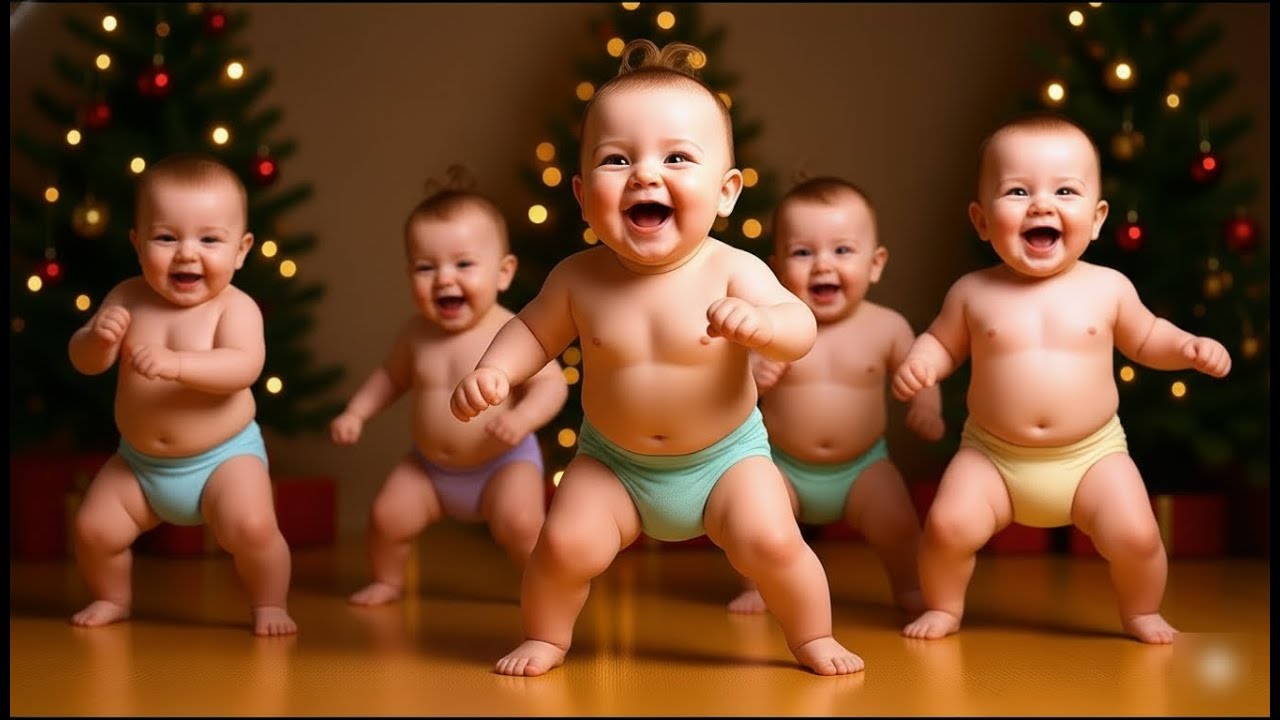 🎅 Jingle Bells с Санта-Клаусом — детский танец и рождественская песня для детей и малышей