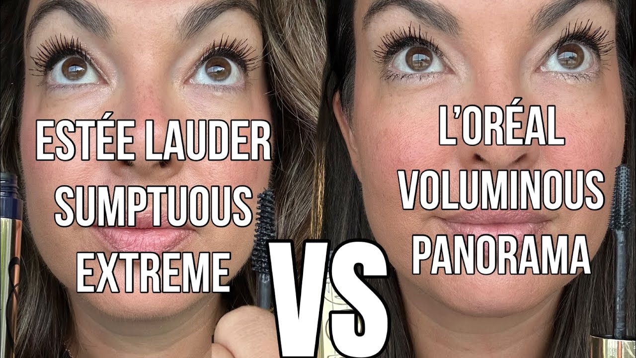 Сравнение туши Est&eacute;e Lauder Sumptuous Extreme и L&rsquo;Or&eacute;al Voluminous Panorama | Тест дорогих и бюдж...
