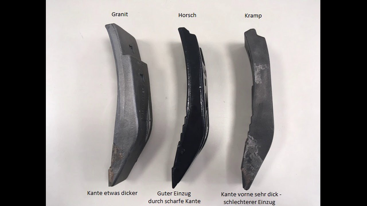 Vergleich Schare von Horsch, Kramp und Granit