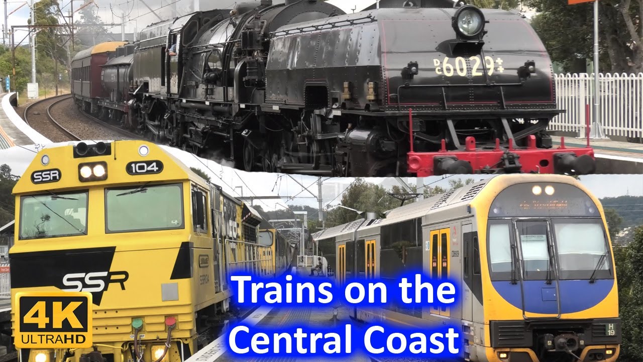 Trains on the New South Wales Central Coast July 2024; Passenger, Freight & Steam Trains!