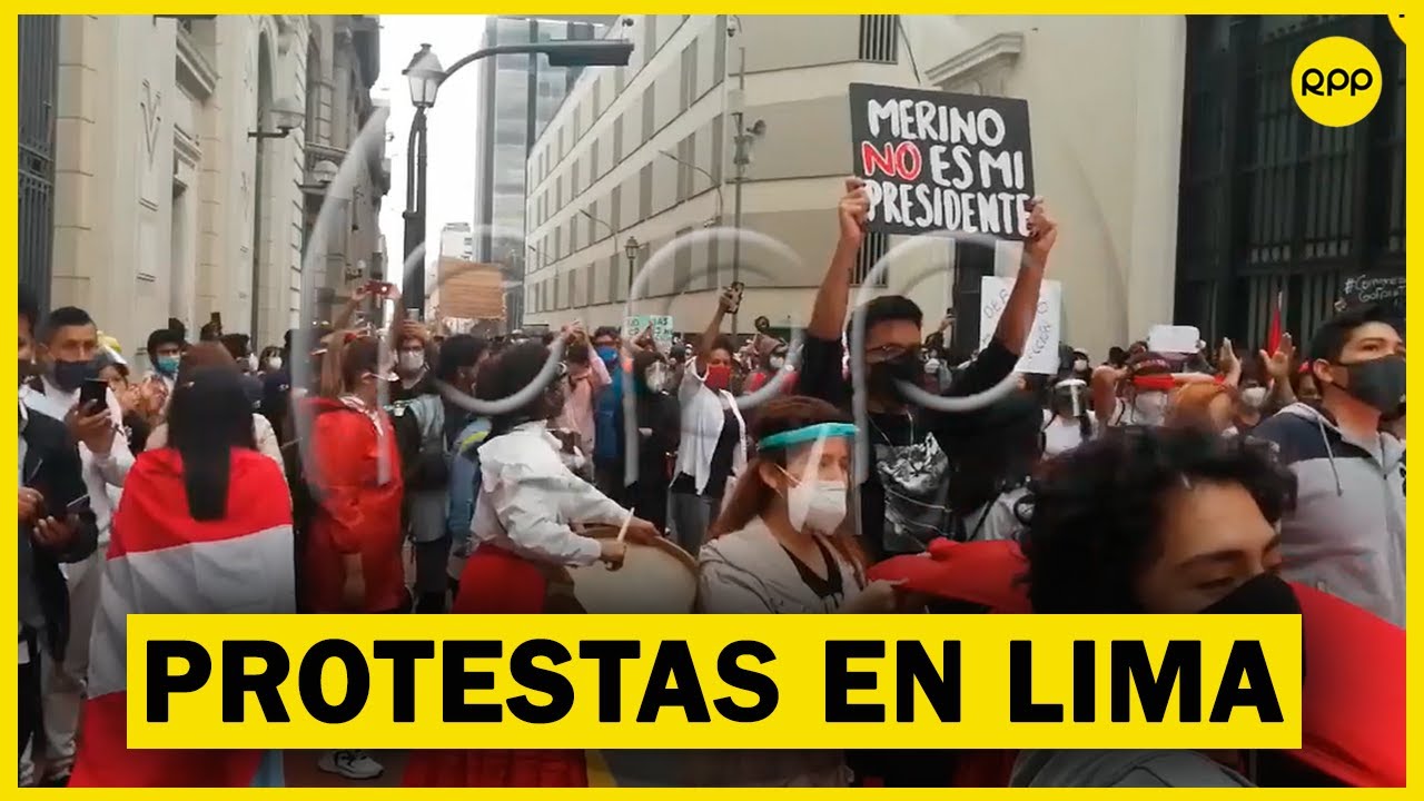 ¡ATENCIÓN! Así se han desarrollado las protestas contra la asunción de Manuel Merino como presidente