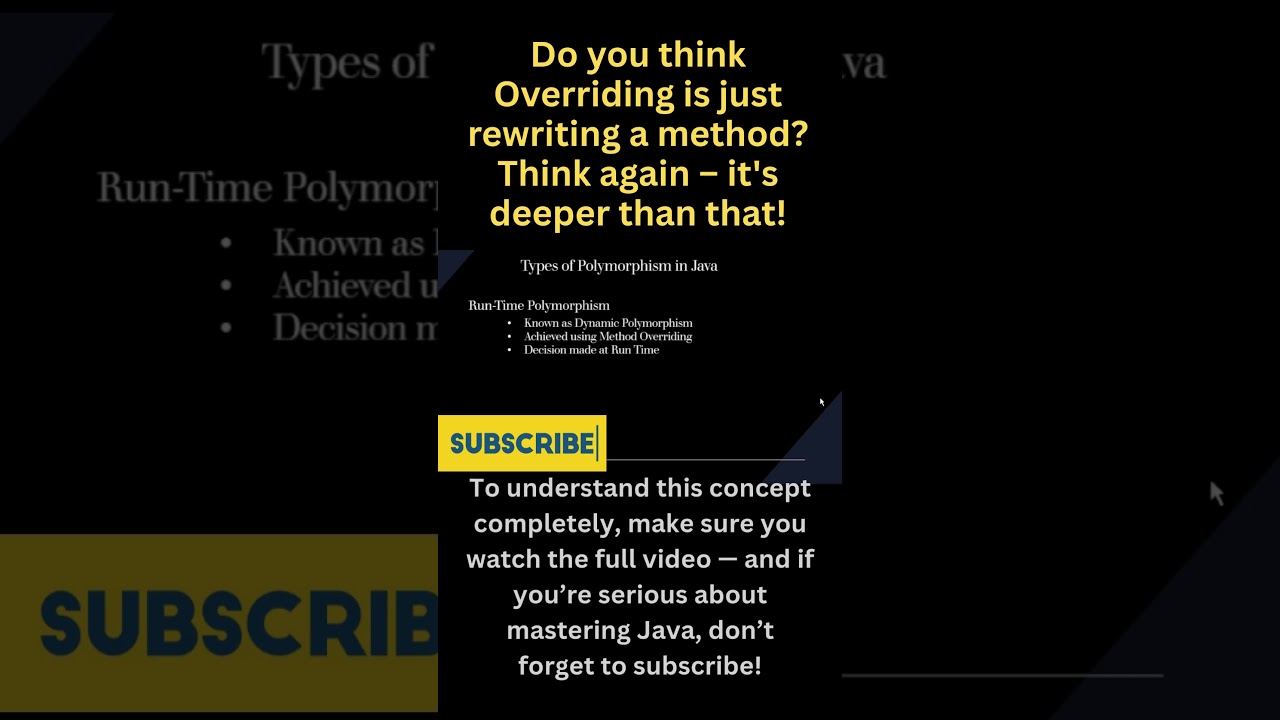 Java Method Overriding Explained | Run Time Polymorphism in Java with Example #hindicodeclass