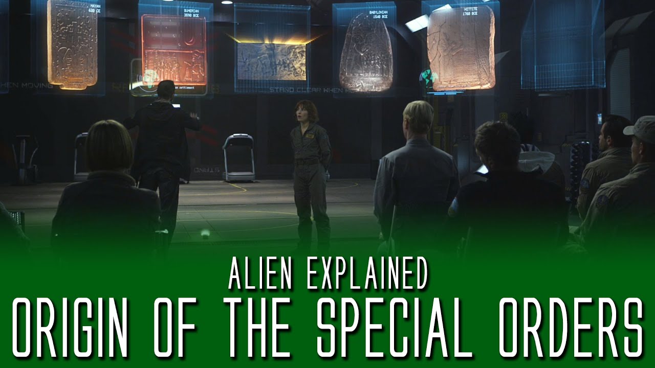 Origin of the Special Orders and thier Purpose - Alien Explained