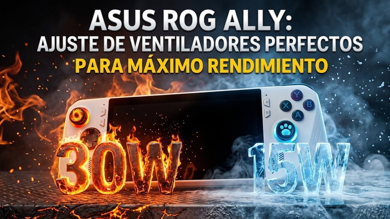 ASUS ROG ALLY : la mejor configuracion y optimizacion de ventiladores y temperatura (ideal Z1-Z1Ex)