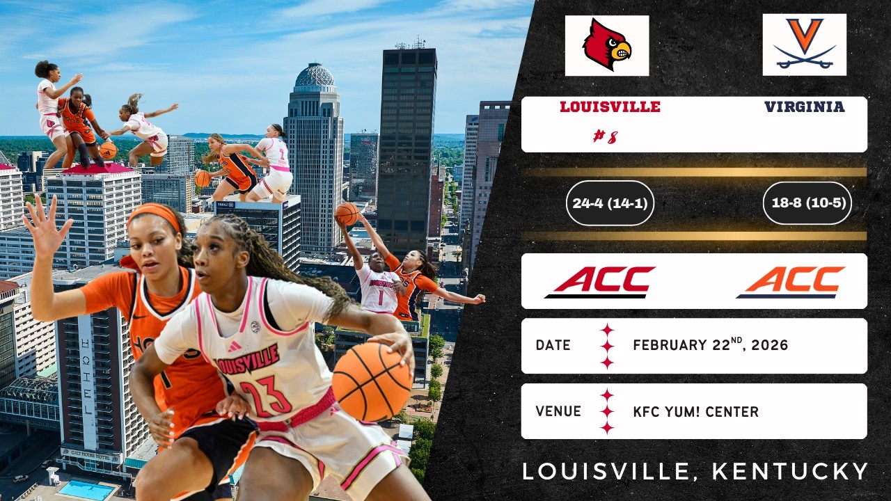 No. 8 Louisville vs Virginia | ACC | 2.22.26
