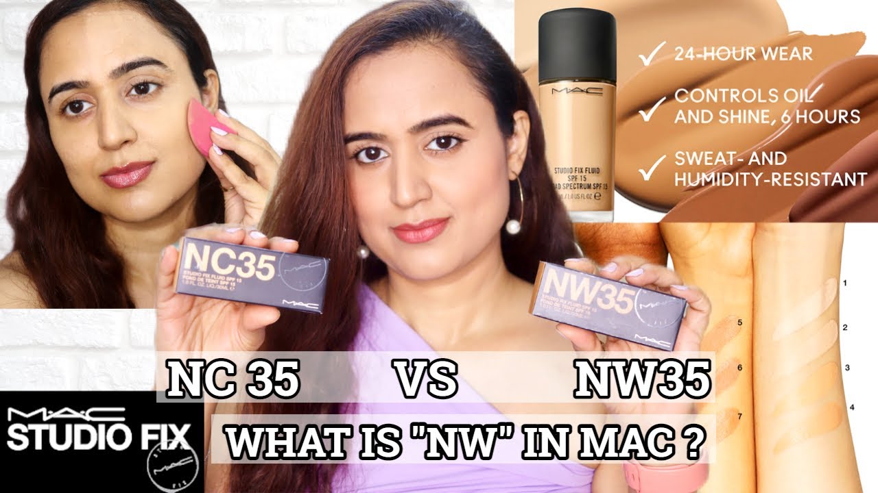 MAC Studio Fix Fluid Foundation | NC 35 против NW 35 | waysheblushes
