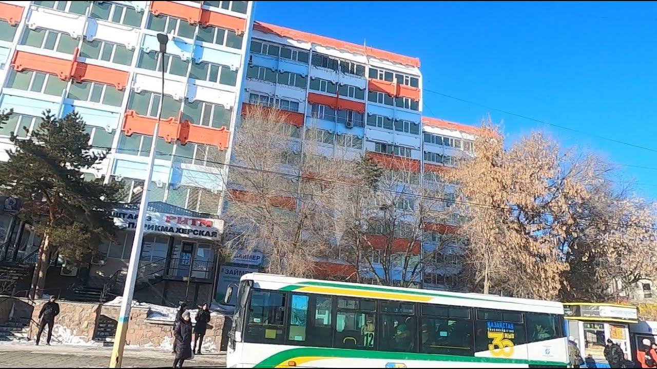 Костанай автопрогулка на автобусе маршрут №21