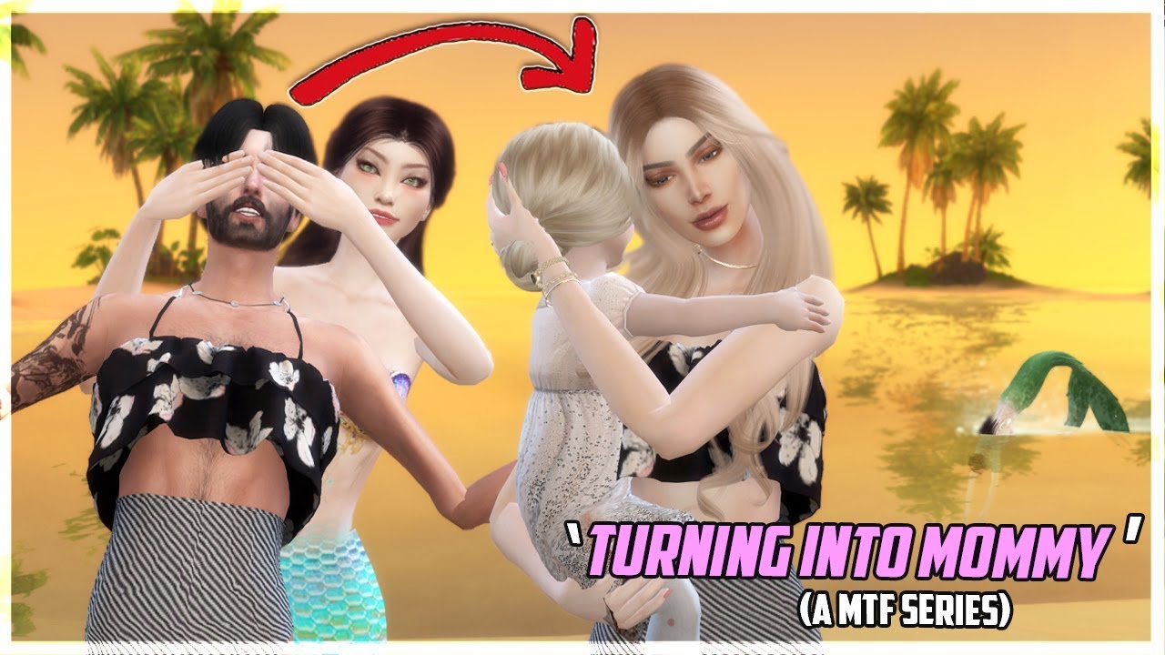 Mommy Life : The Mermaid Curse - 👦👉👩 Transformation Story | Sims 4