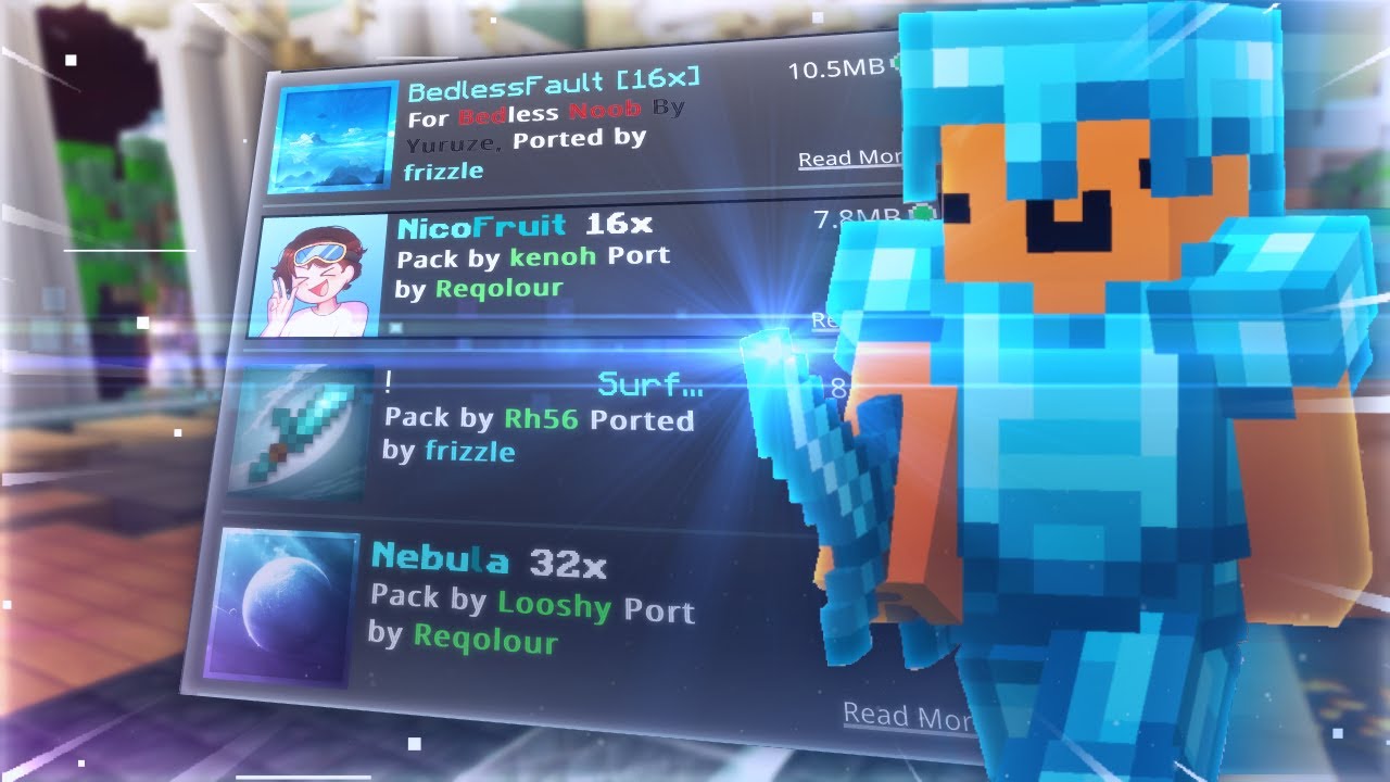 The BEST Bedwars Pack Folder for Minecraft Bedrock [10 Packs]