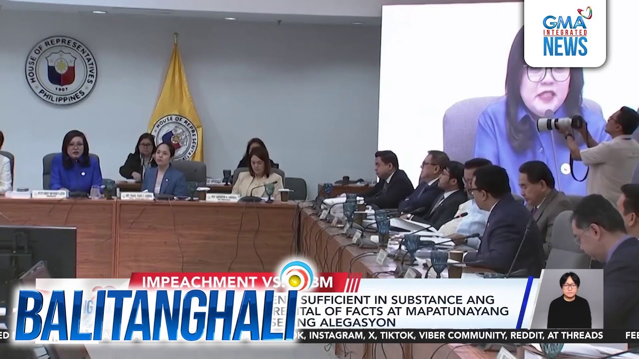 Rules on impeachment - Sufficient in substance ang reklamo kung may recital... | Balitanghali