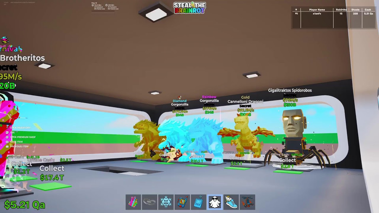 Steal the brainrot fortnite/trading/selling