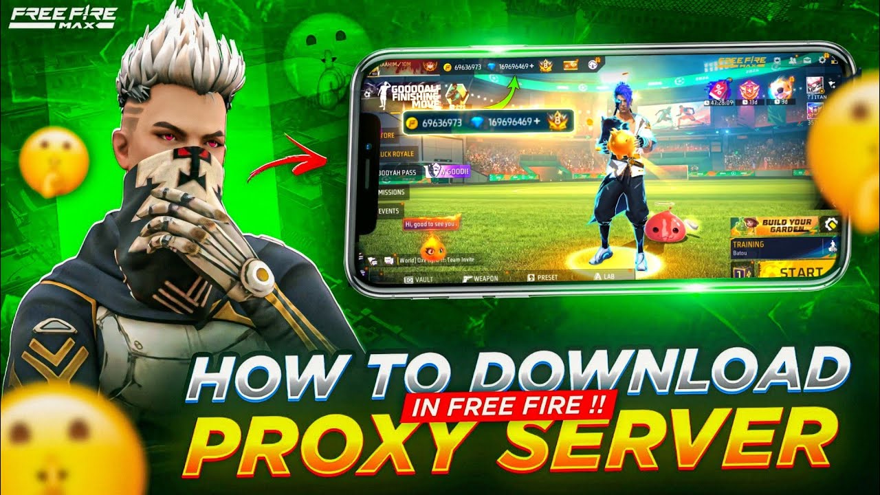 HOW TO DOWNLOAD PROXY SERVER IN FREE FIRE, HOW TO USE PROXY SERVER IN FREE FIRE, VIP PROXY SERVER
