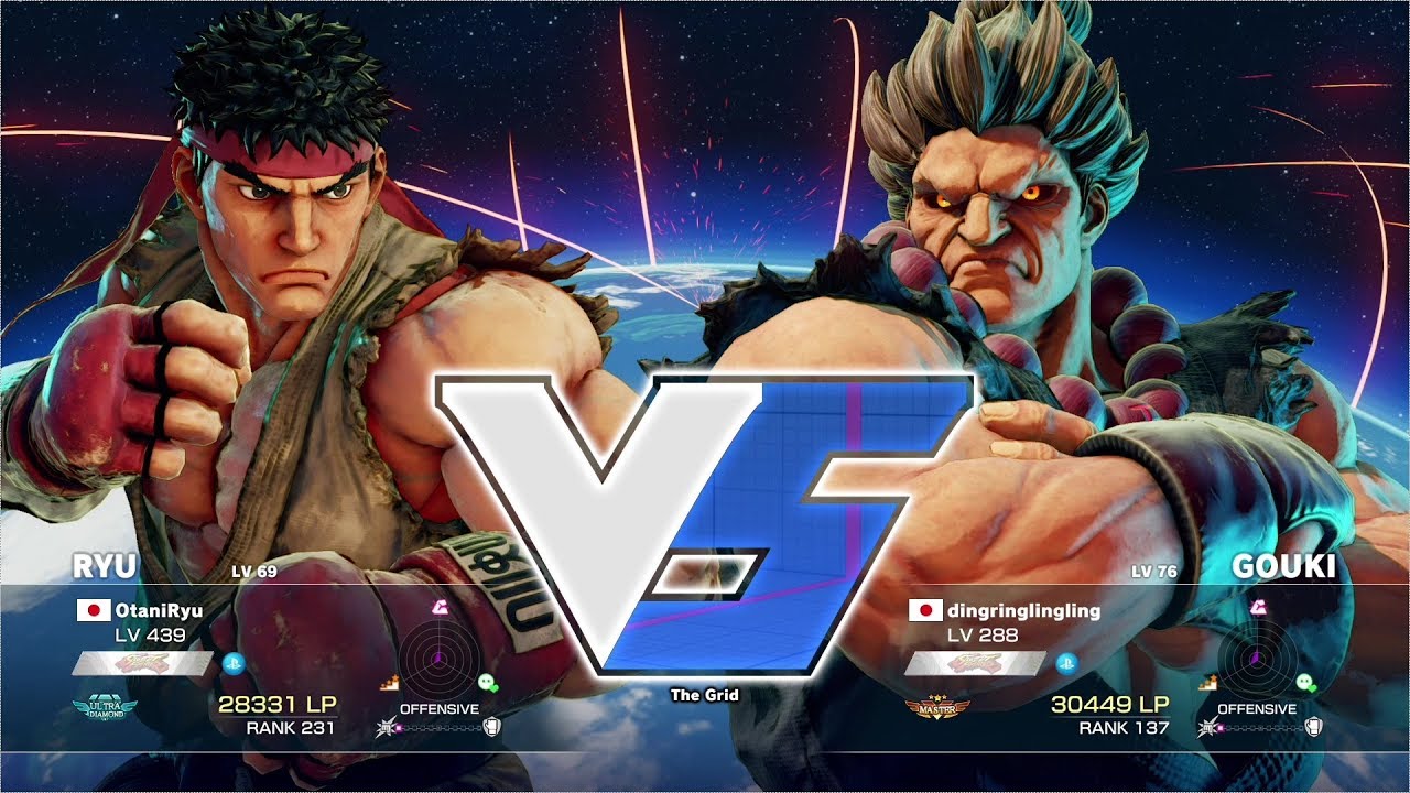 Otani (Ryu) vs Rinta (Akuma)：大谷（リュウ）vs りんた（豪鬼）