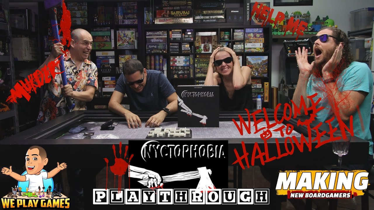 How to play Nyctophobia and Playthrough - Making New Board Gamers