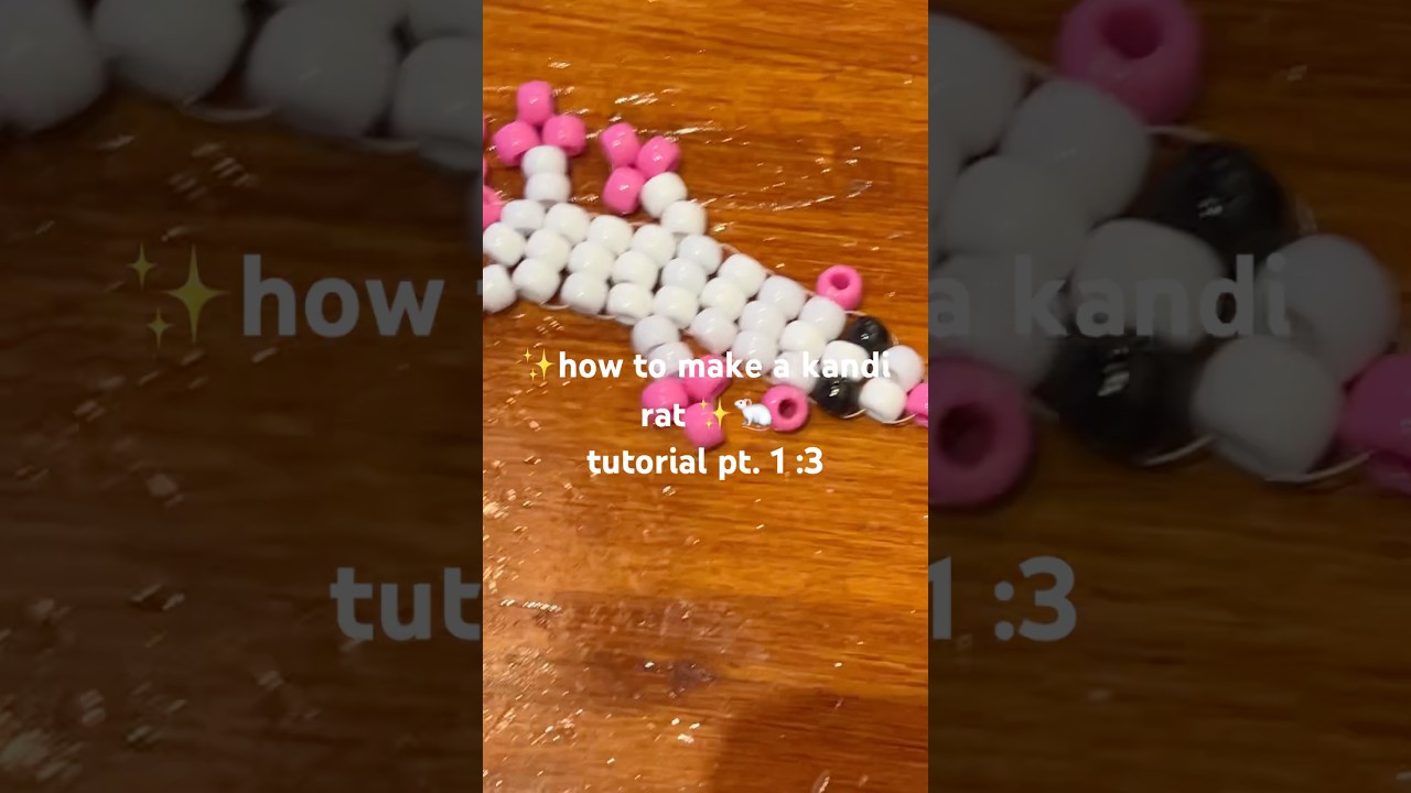 easy tutorial kandi rat! ⭐️✨🐁 