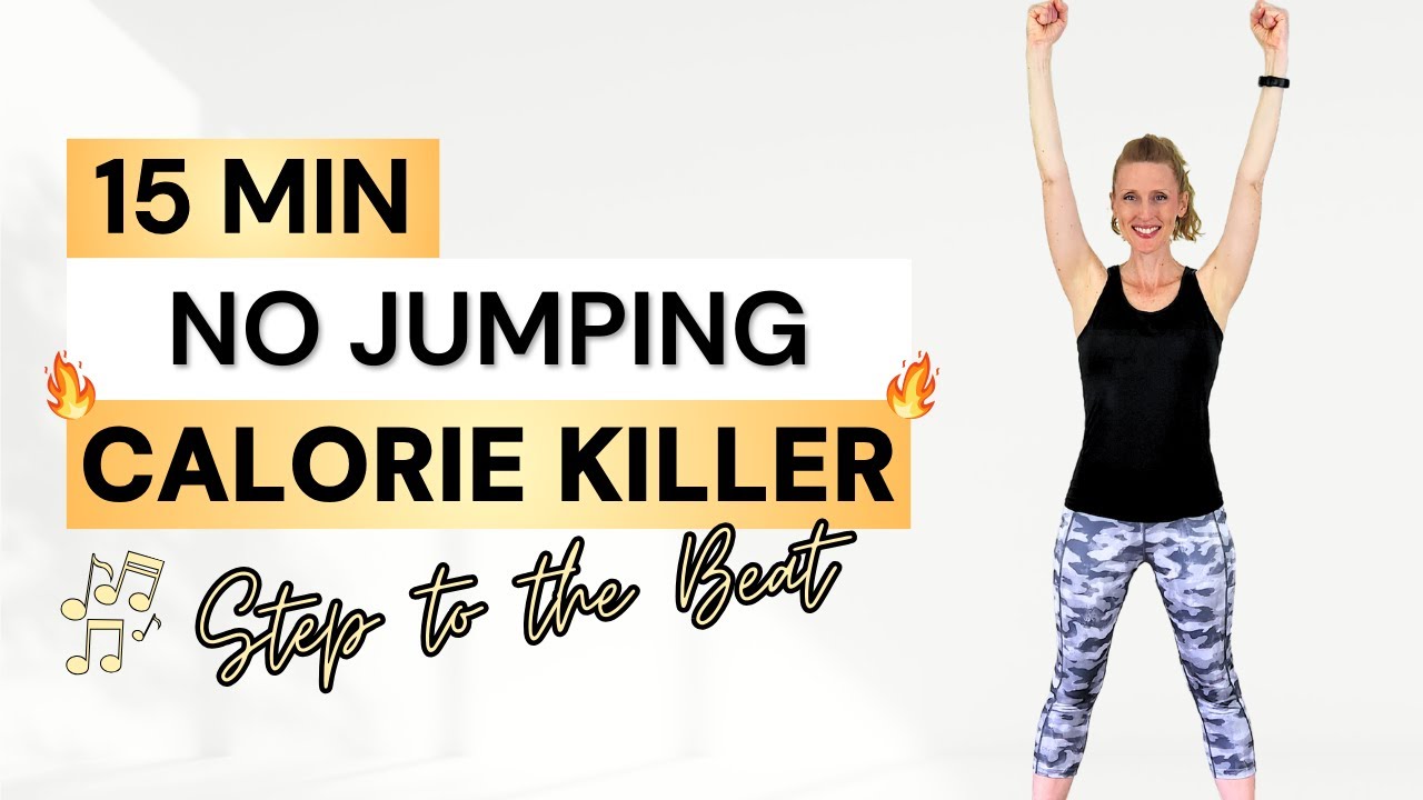 15 Min 🔥 NO JUMPING 🔥 CALORIE KILLER 🔥 Low Impact Cardio Workout for Weight Loss 🎶 Step to the Beat!