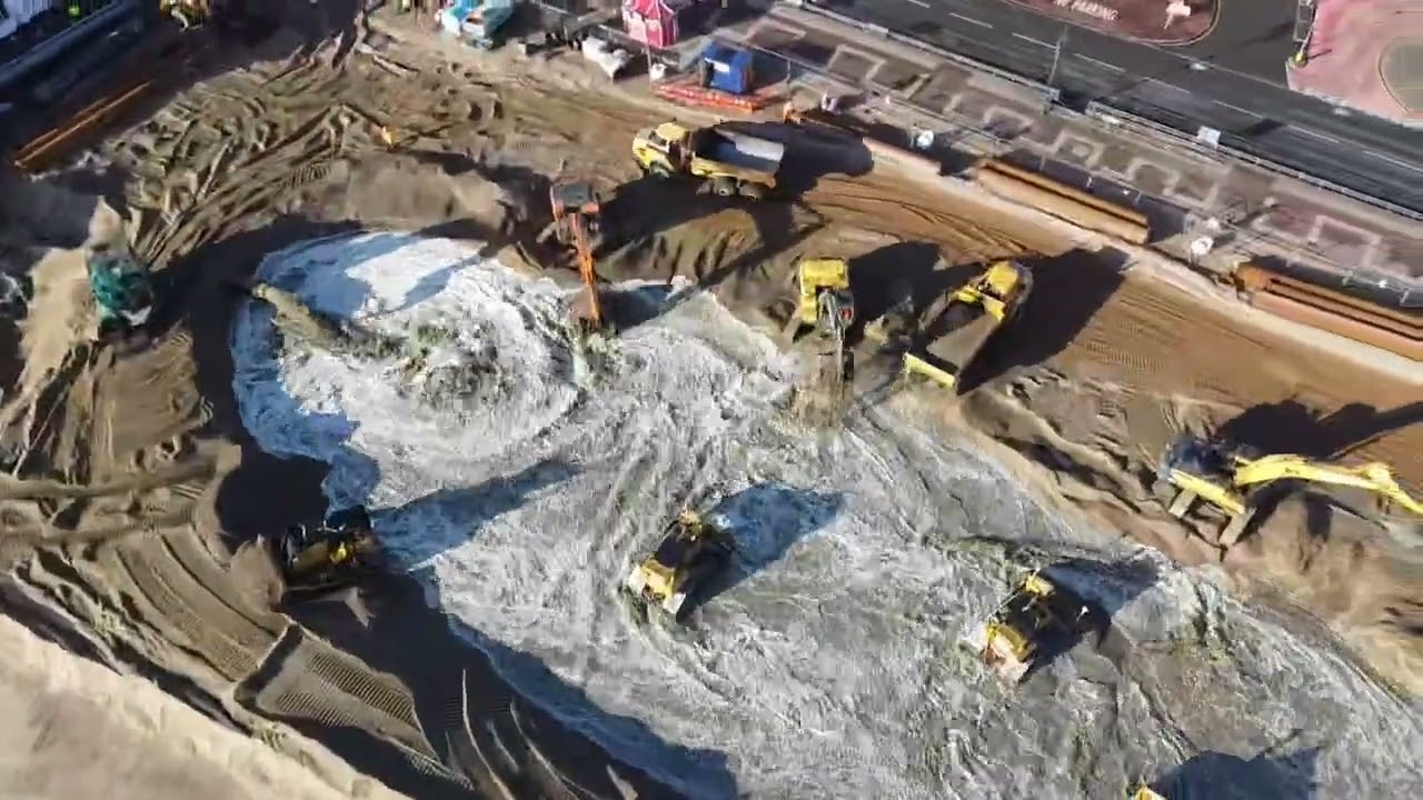 Southsea Beach replenishment 3rd December, 2025
