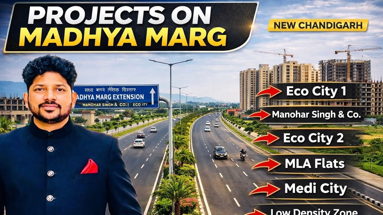Madhya Marg Extension New Chandigarh | All Projects, Prices & Future Growth Explained