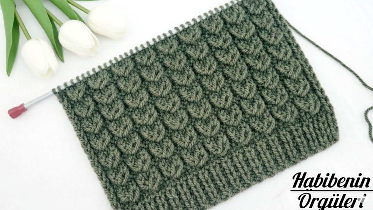 Woww✅️İki Şiş Kolay Örgü Modeli. YELEK HIRKA BATTANİYE  Modeli #ikişişörgüleri #ikişiş #knitting