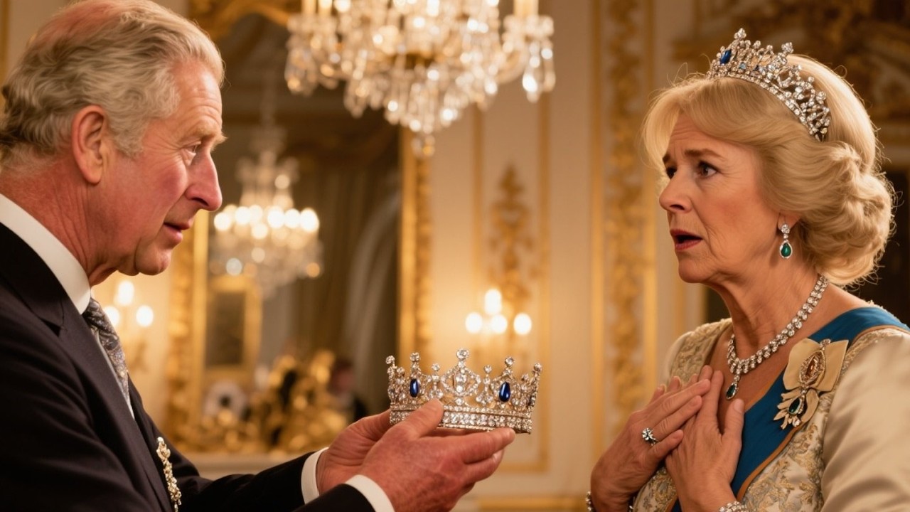 Camilla at a Loss for Words After King Charles Passes the Late Queen Tiara to Catherine | Emotional