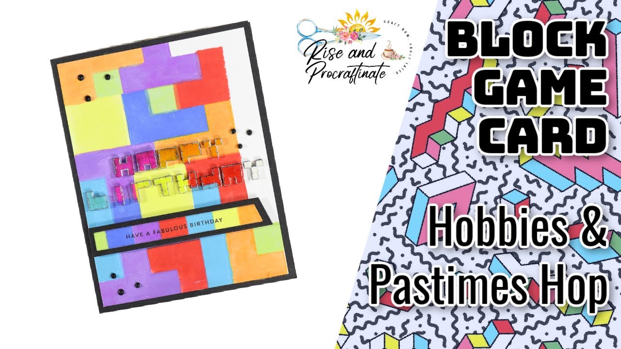 Altenew Building Block Card | Hobbies & Pastimes Hop