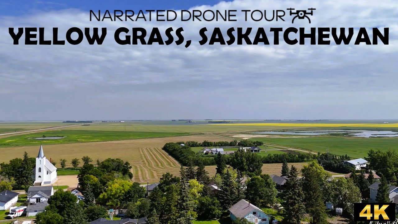 🌾 Yellow Grass, Saskatchewan 🚁 4K Drone
