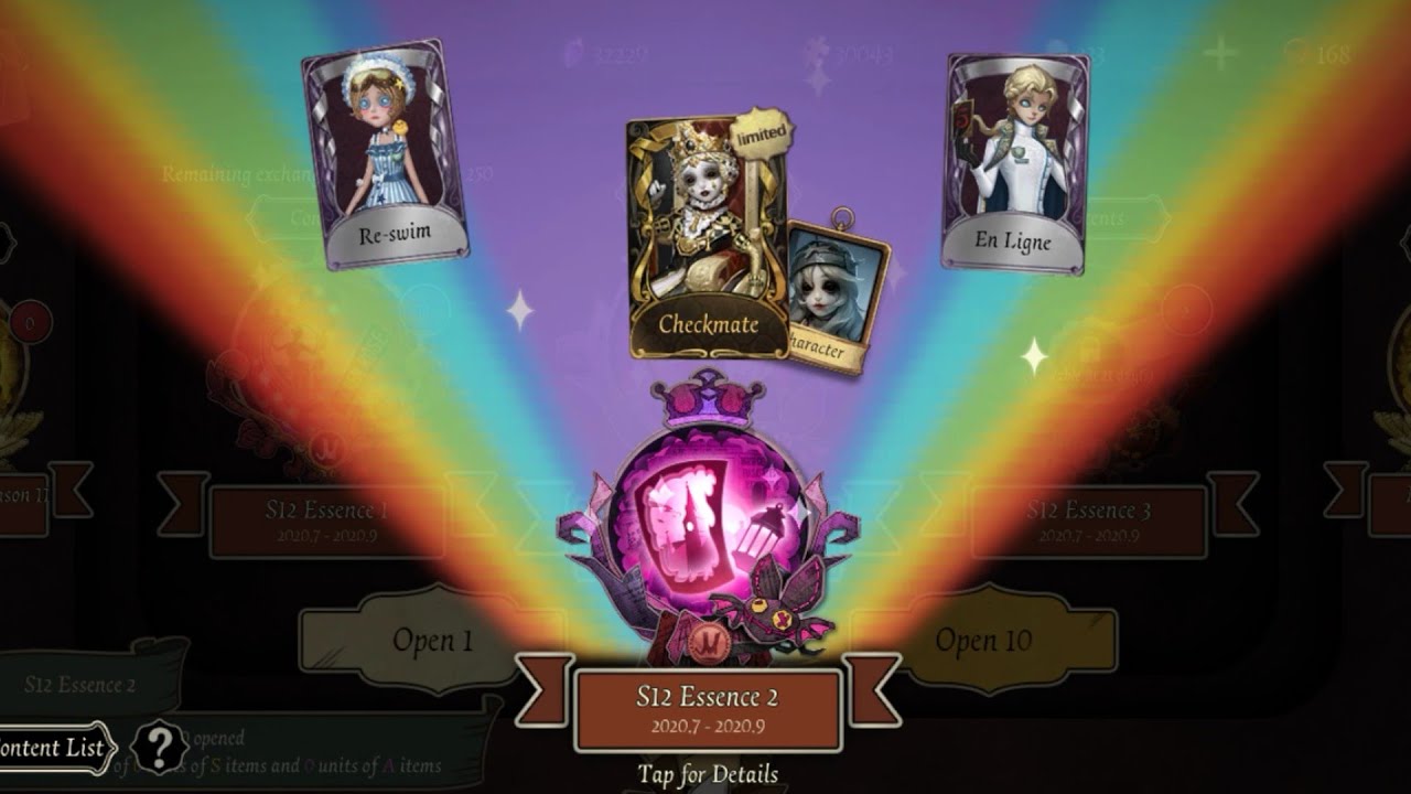Tips to open Gacha Essence | GET SKINS Identity V 第五人格