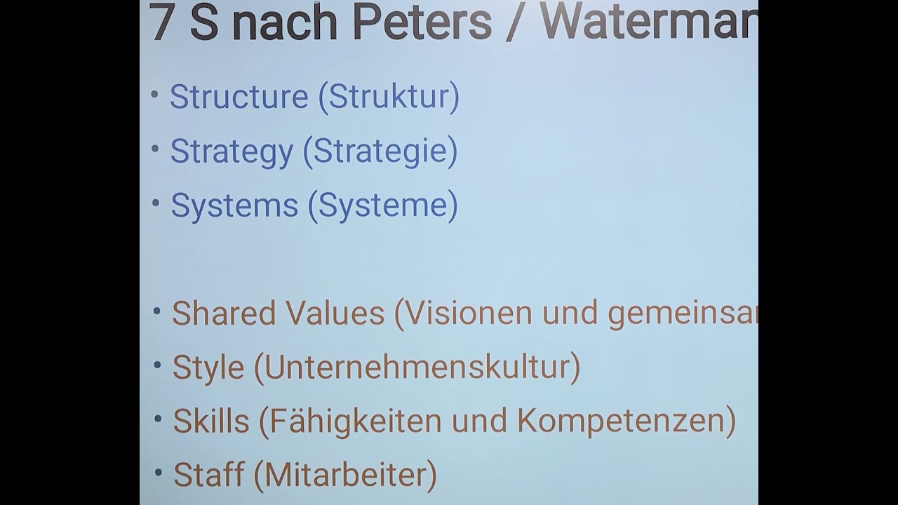 7 S nach Peters / Waterman