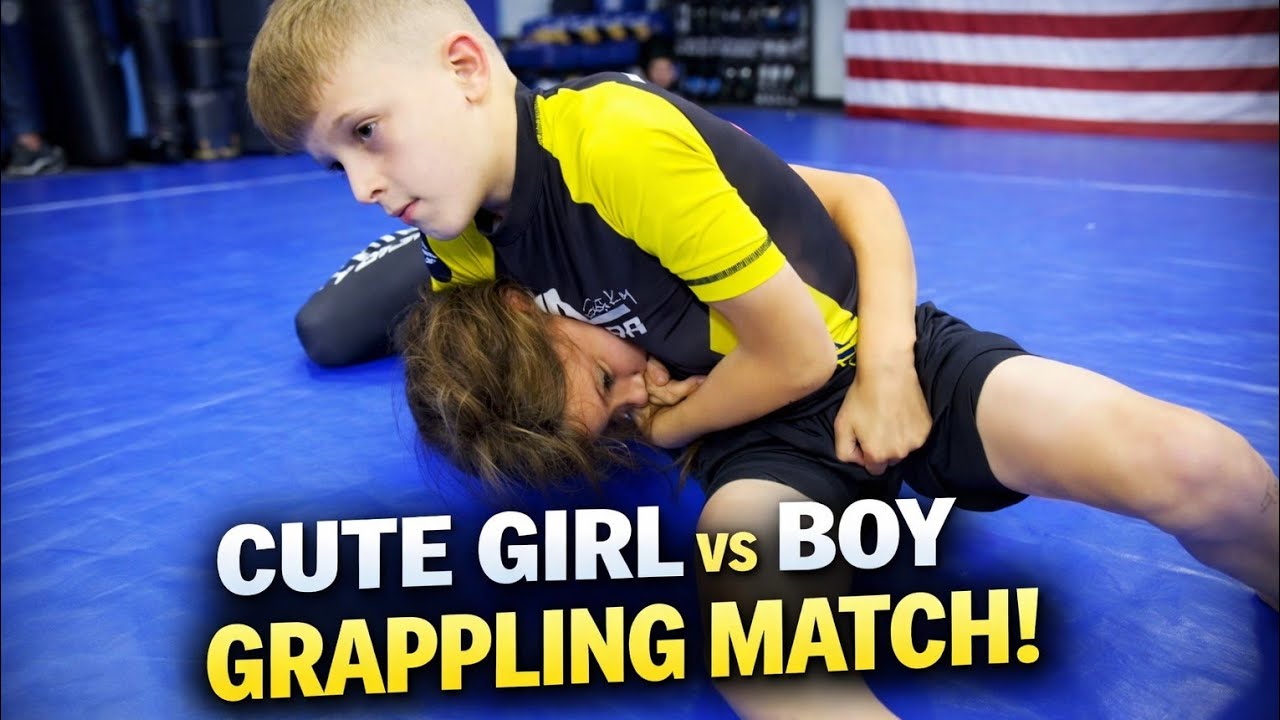 Grace vs Grit: 🤼 The Ultimate Girl vs Boy Jiu-Jitsu Showdown”💥😱💪 *day 7 #bjj #wrestling #mma #nogi 