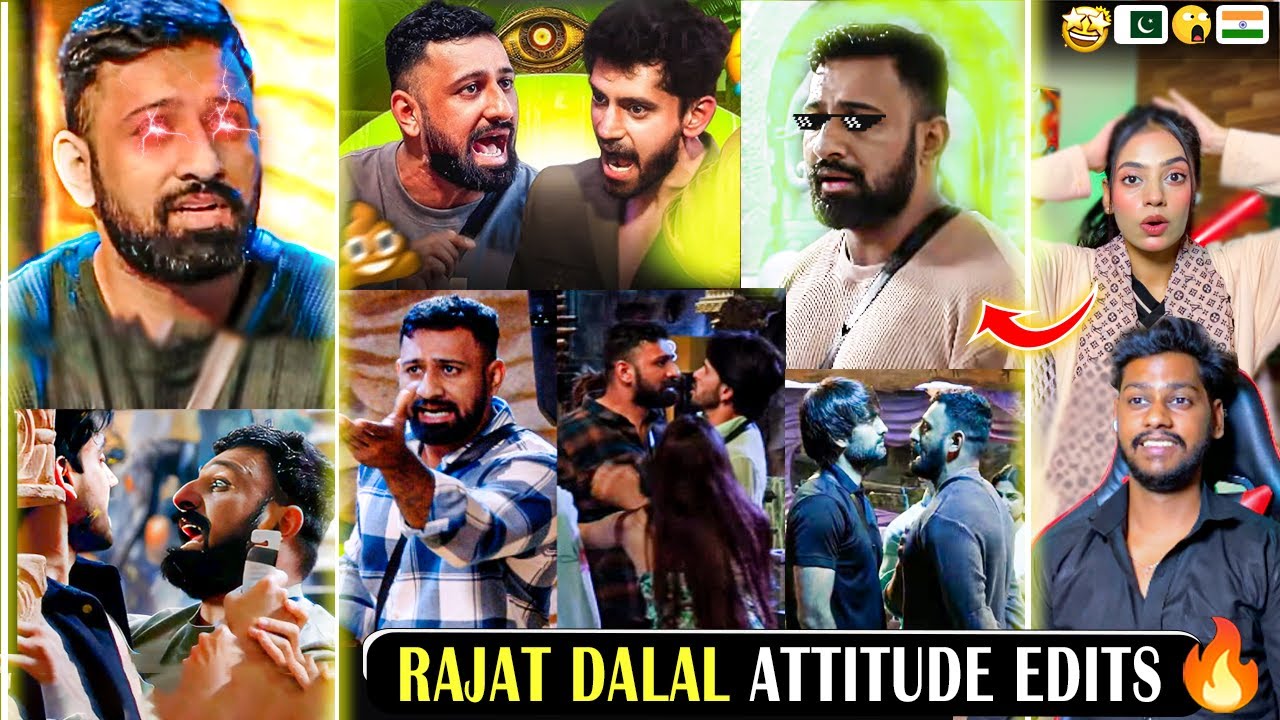 Reaction on Rajat Dalal Attitude Edits  🔥 | Rajat Dalal Fight in BB18 😈🔥
