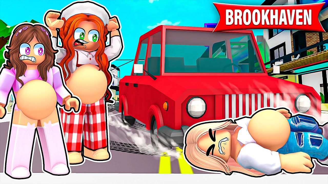 PATI W CIĄŻY MIAŁA WYPADEK na BROOKHAVEN RP w ROBLOX!