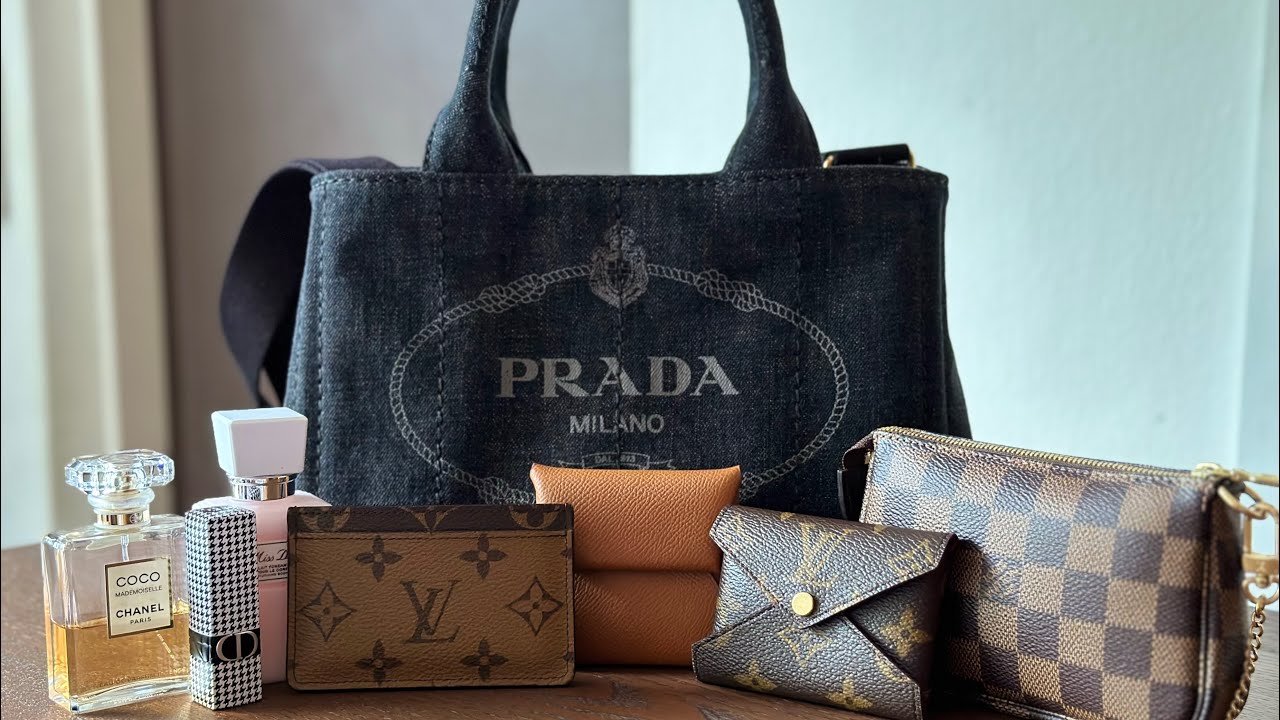 Prada Canapa Tote-what fits and the Pros and Cons 🖤
