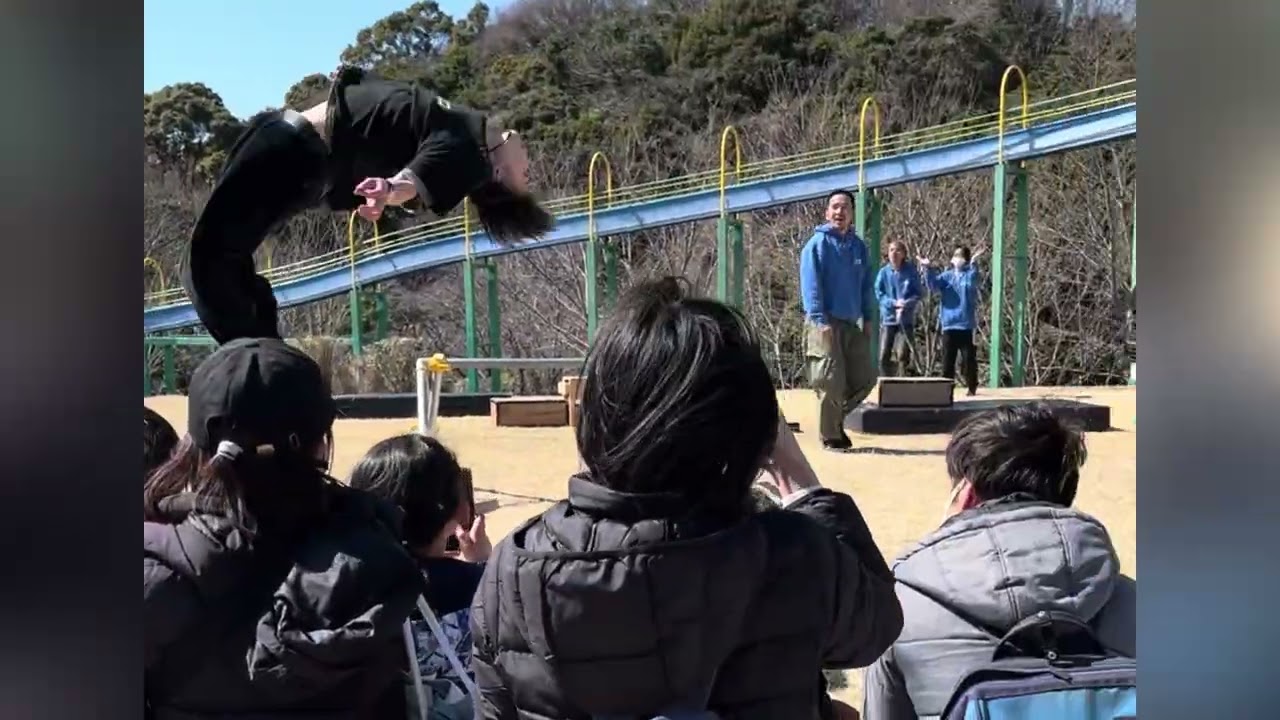 愛知こどもの国　パルクールデモンストレーション
