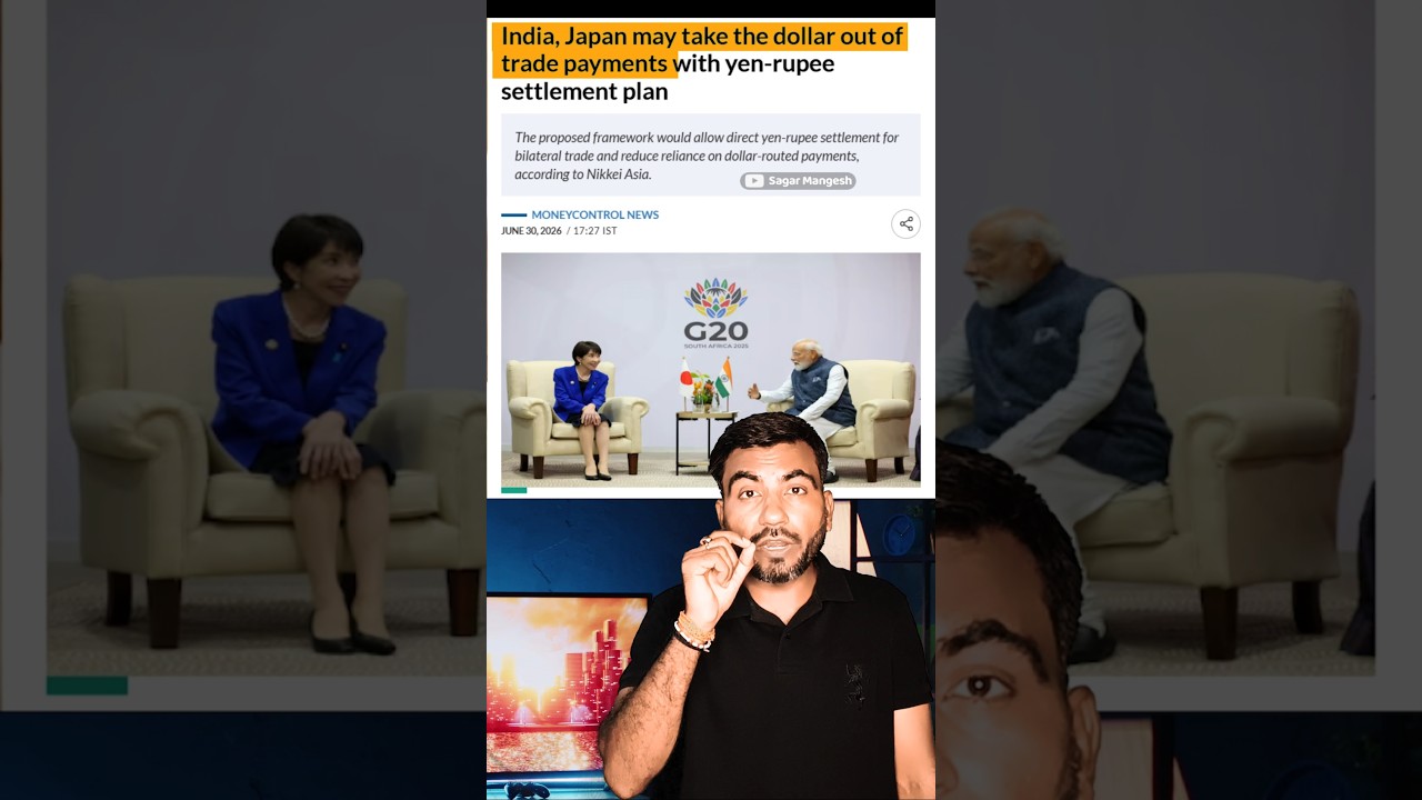 India Japan Trade in Local Currency🔥 #shorts #shortsfeed #youtubeshorts #sagarmangesh #india #japan