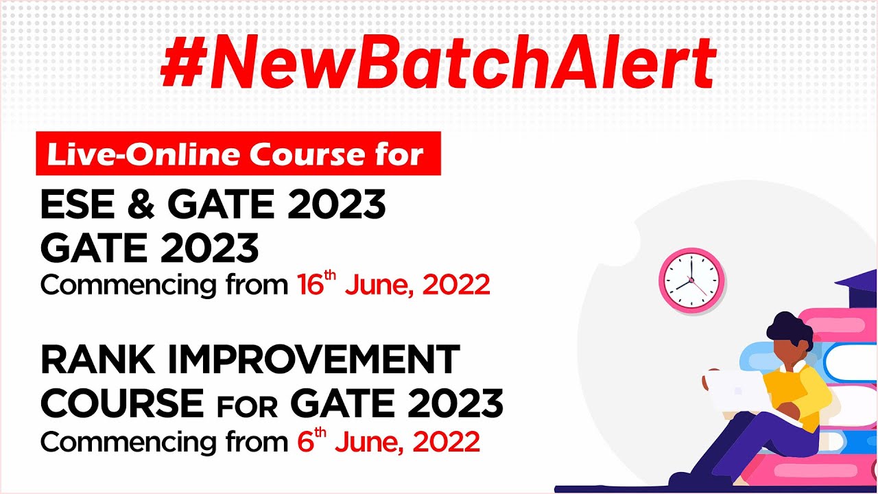 New Batches for GATE 2023 & ESE +GATE 2023 and Rank Improvement Batch for GATE 2023| MADE EASY PRIME