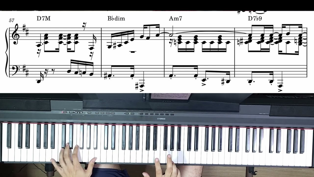Wave (Tom Jobim) - Arranjo para estudo de piano solo na Bossa Nova