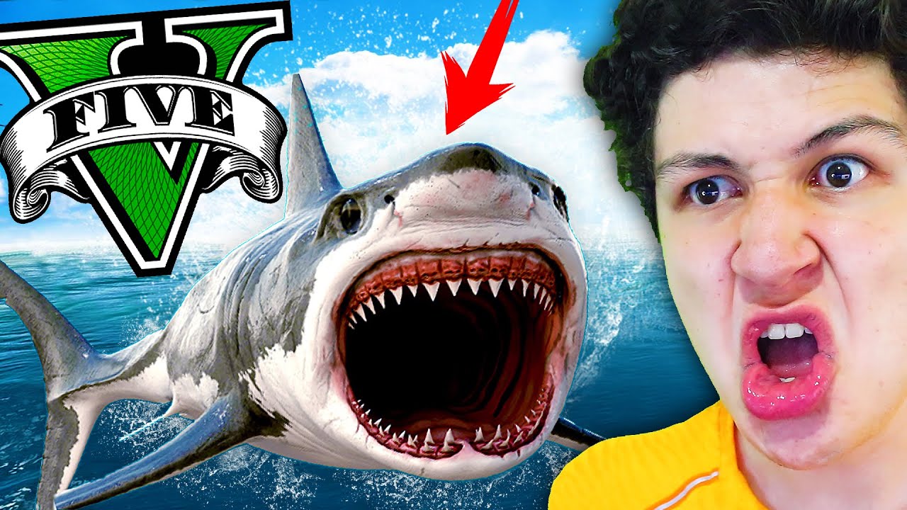 JUEGO GTA 5 como MEGALODÓN! Grand Theft Auto V - GTA V Mods