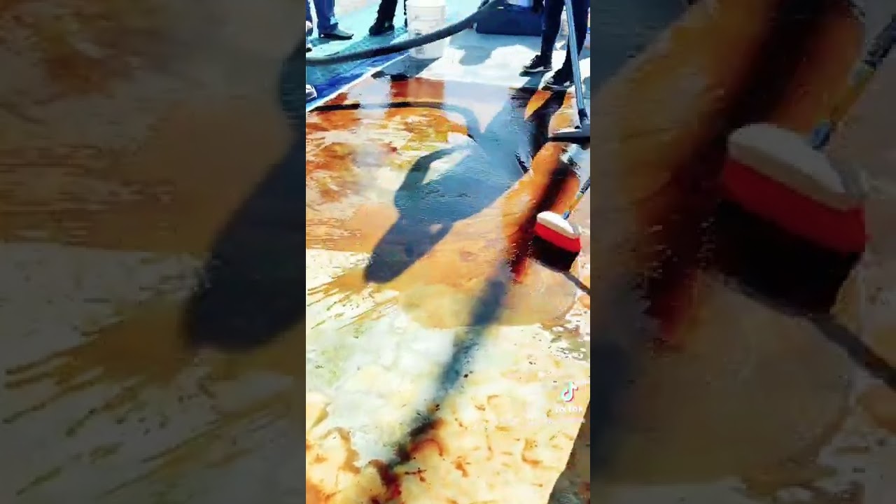 Step 2 | Acid Stain How to: #concrete #shorts #diy #concretelife #decorativeconcrete #howto #acid
