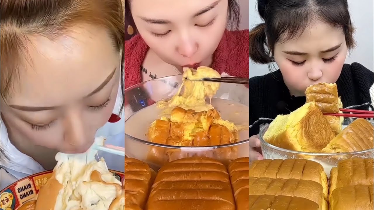 ASMR MUKBANG BREAD DIPPED IN MILK / EATING SHOW | Mukbang Kwai eating show